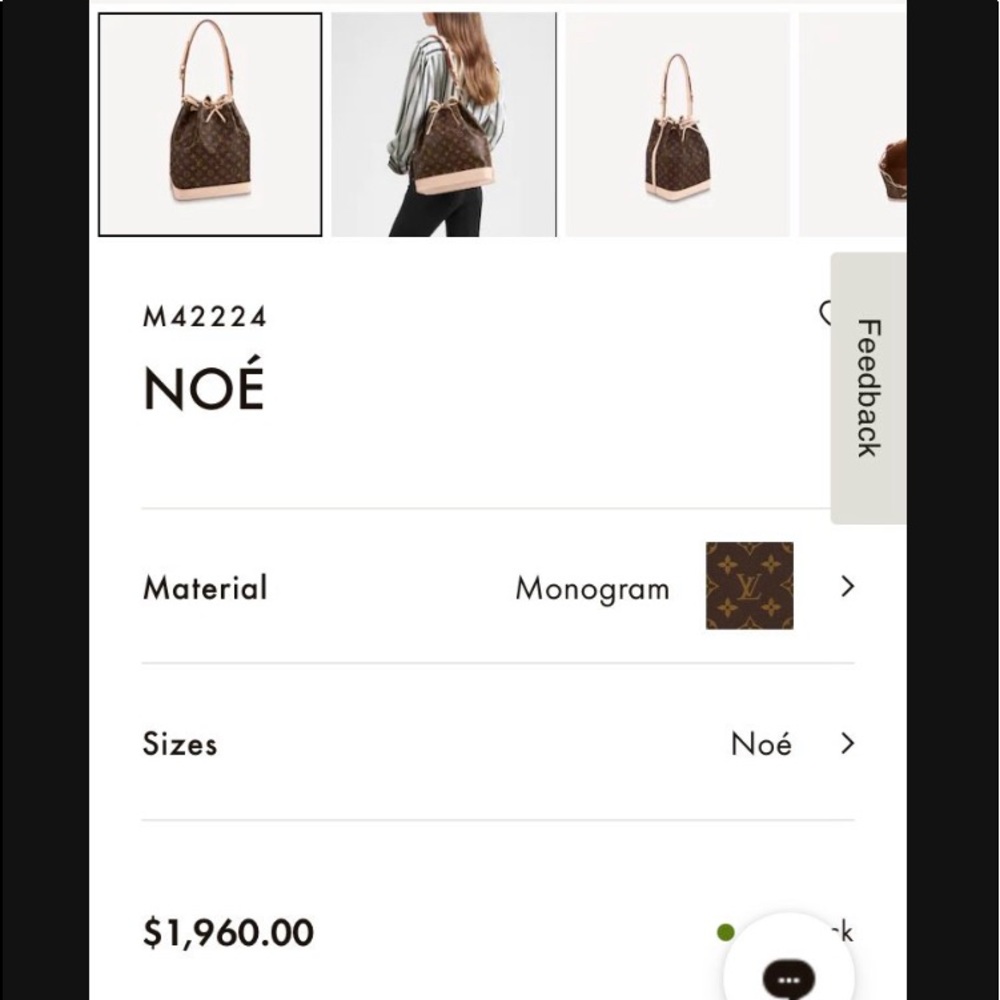 Louis Vuitton Noe Bag - Large size